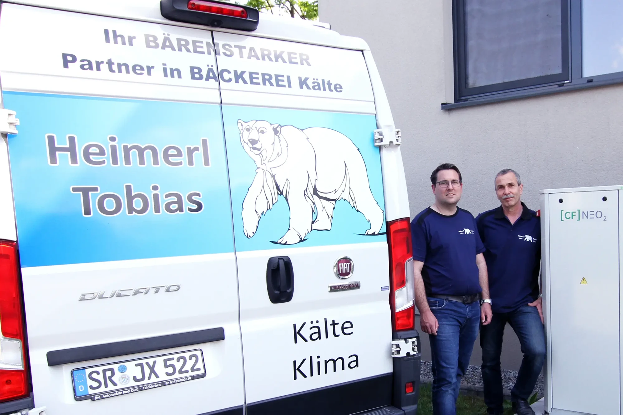 Firmeninhaber Tobias Heimerl junior und senior